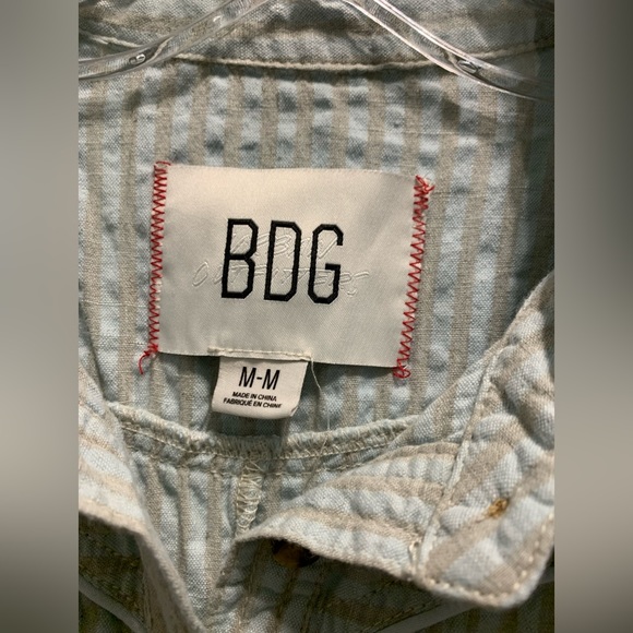 URBAN OUTFITTERS BDG Devon Linen Tie-Waist Romper - Picture 7 of 9